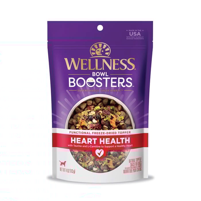 Wellness Bowl Boosters Heart Health Functional Freeze-Dried Dog Food Topper - 4 oz Bag product detail number 1.0