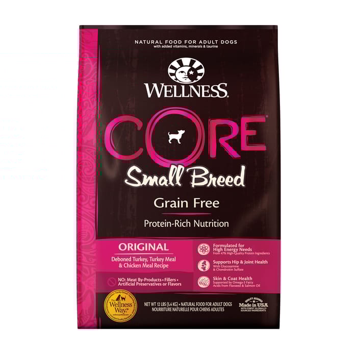 Wellness CORE Natural Grain Free Small Breed Dry Dog Food - 12 lb Bag product detail number 1.0
