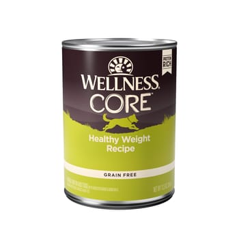 Wellness CORE Natural Grain Free Weight Management Canned Wet Dog Food - 12.5 oz Cans - Case of 12-product-tile