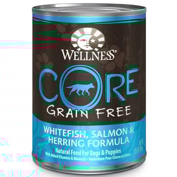 Wellness Core Grain Free Fish Salmon Herring for Dogs 12 12.5oz Cans-product-tile