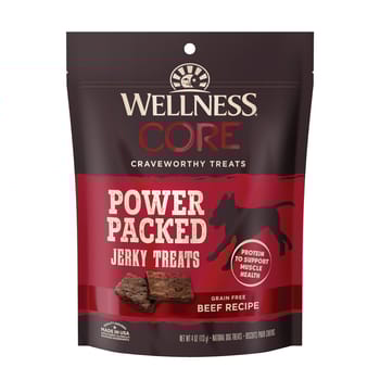 Wellness CORE Power Packed Grain Free Beef Jerky Dog Treats-product-tile