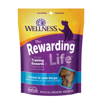 Wellness Rewarding Life Soft & Chewy Grain Free Chicken & Lamb Dog Treats - 6 oz Bag-product-tile