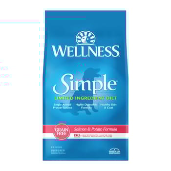 Wellness Simple Natural Grain Free Limited Ingredient Salmon & Potato Recipe Dry Dog Food - 24 lb Bag-product-tile