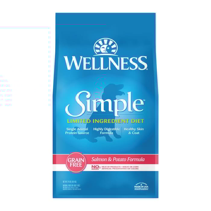Wellness Simple Natural Grain Free Limited Ingredient Salmon & Potato Recipe Dry Dog Food - 24 lb Bag product detail number 1.0