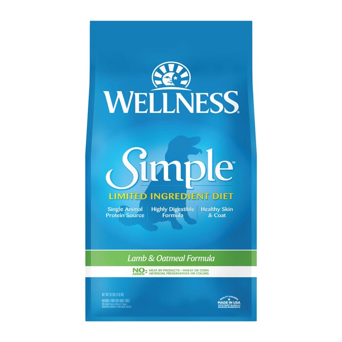 Wellness Simple Natural Limited Ingredient Lamb & Oatmeal Recipe Dry Dog Food - 26 lb Bag product detail number 1.0