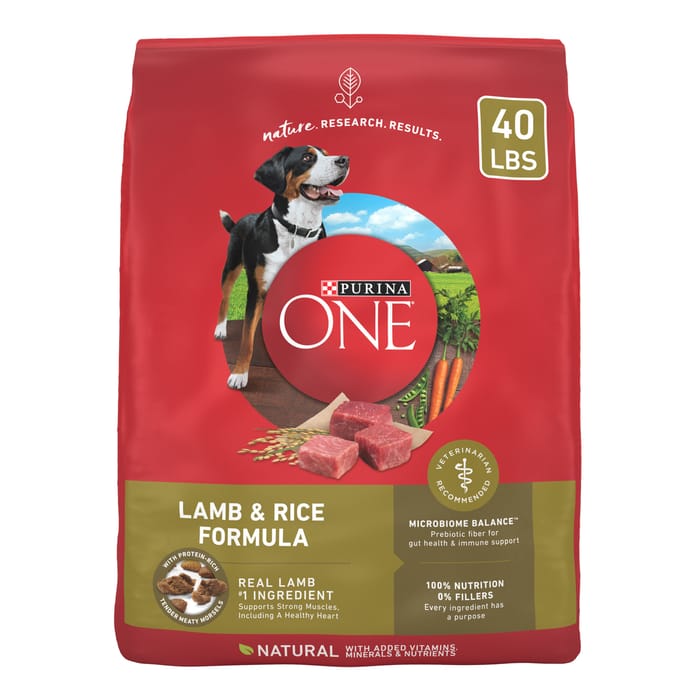 Purina ONE Natural SmartBlend Lamb & Rice Dry Dog Food 40 lb Bag product detail number 1.0