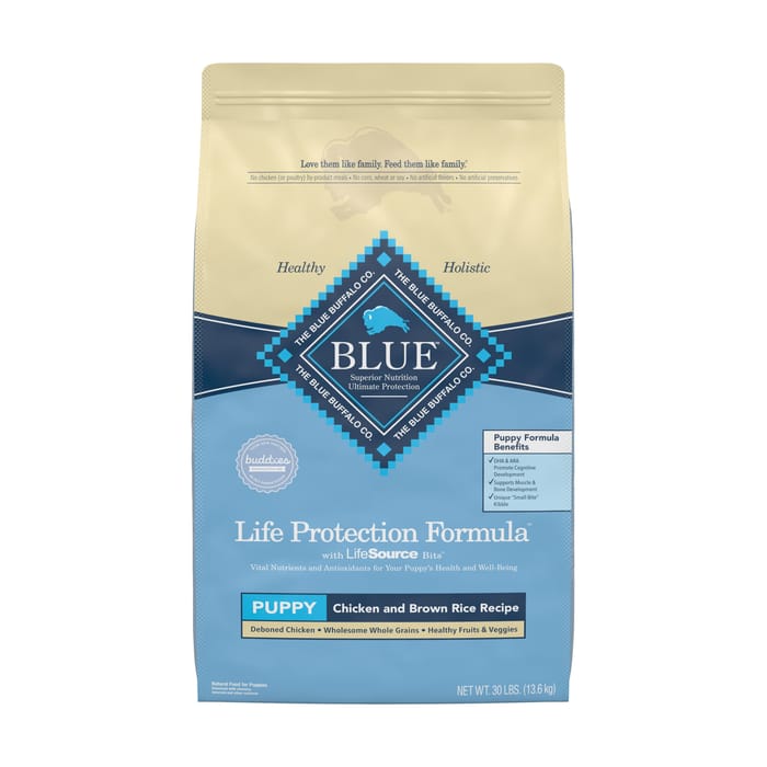 Blue Buffalo Life Protection Formula Puppy Chicken & Brown Rice Recipe Dry Dog Food 30 lb Bag product detail number 1.0