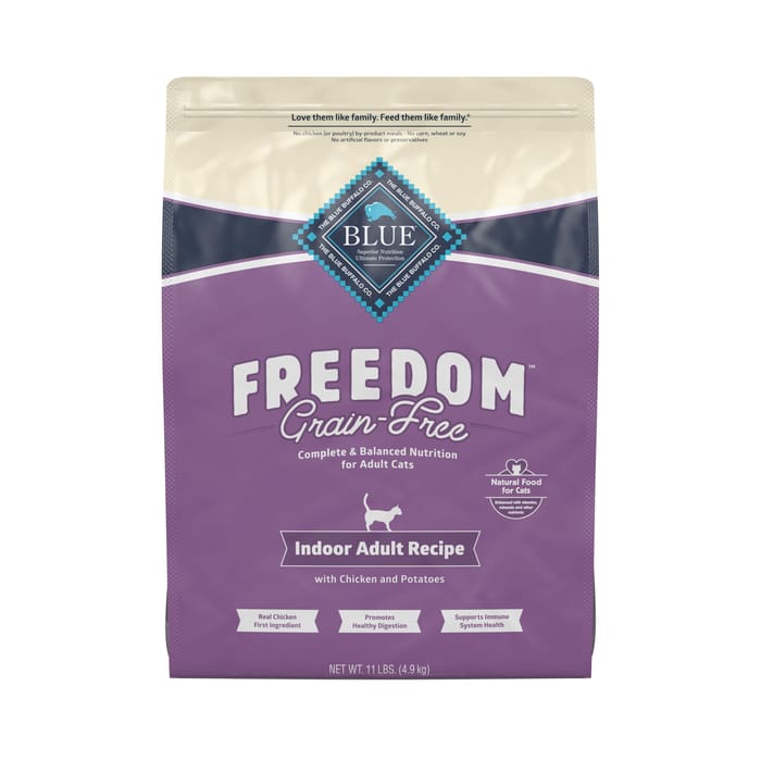 Blue Buffalo BLUE Freedom Adult Grain-Free Indoor Chicken Recipe Dry Cat Food 11 lb Bag product detail number 1.0