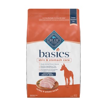 Blue Buffalo BLUE Basics Large Breed Adult Skin & Stomach Care Turkey & Potato Recipe Dry Dog Food 24 lb Bag-product-tile