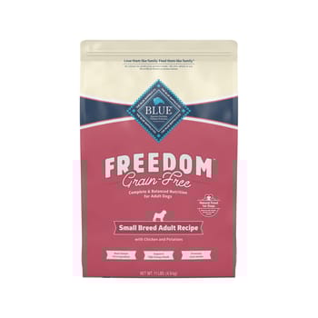 Blue Buffalo Freedom Small Breed Grain-Free Chicken Recipe Adult Dry Dog Food 11 lb Bag-product-tile