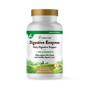 NaturVet Digestive Enzymes Plus Probiotic Tablets 60 ct-product-tile