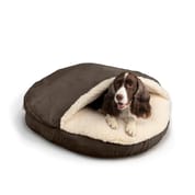 Snoozer Luxury Cozy Cave Pet Bed - Dark Chocolate - Large
