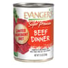 Evanger's Super Premium Beef Dinner Canned Dog Food 12.5-oz, case of 12