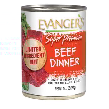 Evanger's Super Premium Beef Dinner Canned Dog Food 12.5-oz, case of 12-product-tile
