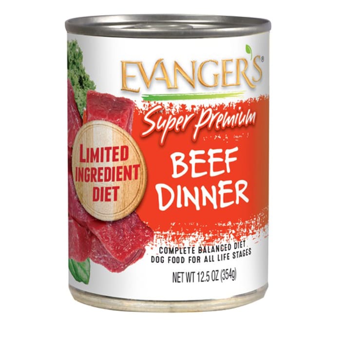 Evanger's Super Premium Beef Dinner Canned Dog Food 12.5-oz, case of 12 product detail number 1.0