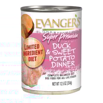 Evangers Super Premium Duck and Sweet Potato Canned Dog Food 12.5-oz, case of 12-product-tile
