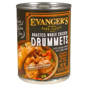 Evanger's Grain-Free Hand Packed Roasted Whole Chicken Drummets Dinner Canned Dog Food