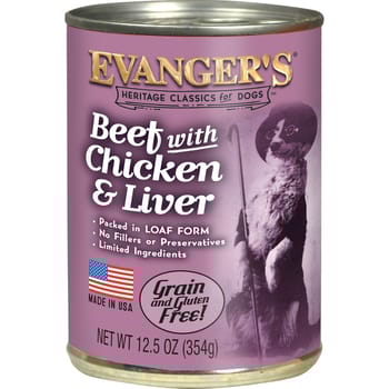 Evangers Classic Beef with Chicken And Liver Canned Dog Food 12.5-oz, case of 12-product-tile