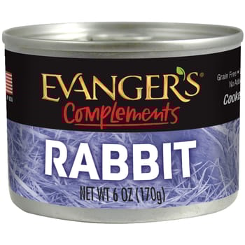 Evangers Grain Free Rabbit  Canned Dog and Cat Food 6-oz, case of 24-product-tile