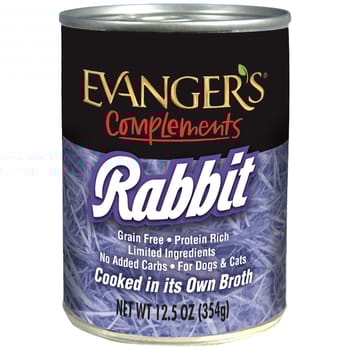 Evangers Grain Free Rabbit  Canned Dog and Cat Food 12.5-oz, case of 12-product-tile