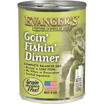 Evanger's Classic Recipes Goin' Fishin' Dinner Grain-Free Canned Cat Food 12.5 oz Can - Case of 12-product-tile