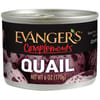 Evangers Grain Free Quail Canned Food for Dogs and Cats 6-oz, case of 24