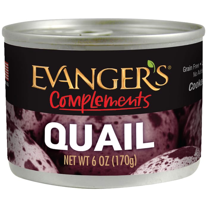 Evangers Grain Free Quail Canned Food for Dogs and Cats 6-oz, case of 24 product detail number 1.0