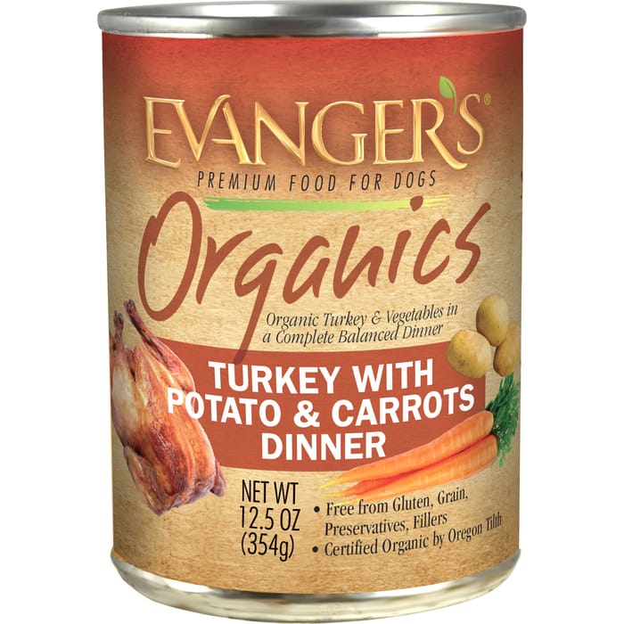 Evangers Organic Turkey with Potato And Carrots Canned Dog Food 12.5-oz, Case of 12 product detail number 1.0