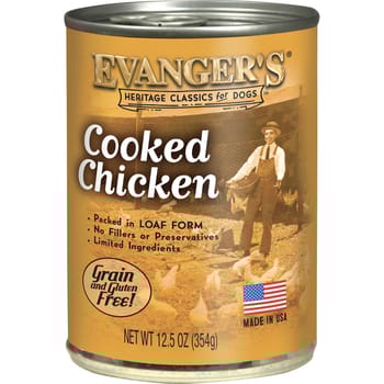 Evangers Heritage Classics Grain Free Cooked Chicken Canned Dog Food 12.5-oz, Case of 12-product-tile
