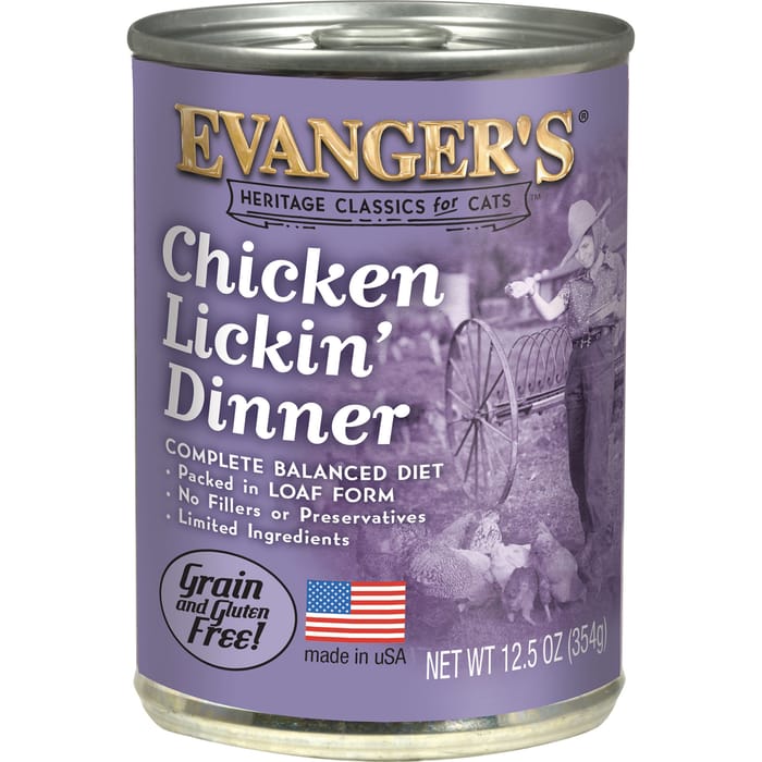 Evangers Chicken Lickin' Dinner Canned Cat Food 12.5-oz, case of 12 product detail number 1.0