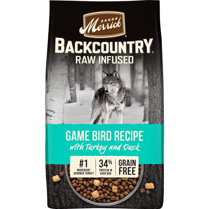 Merrick Backcountry Raw Infused Grain Free Wild Game Bird Dry Dog Food 20-lb product detail number 1.0