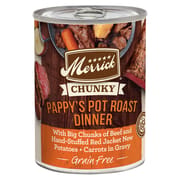 Merrick Grain Free Chunky Pappy's Pot Roast Dinner Canned Dog Food