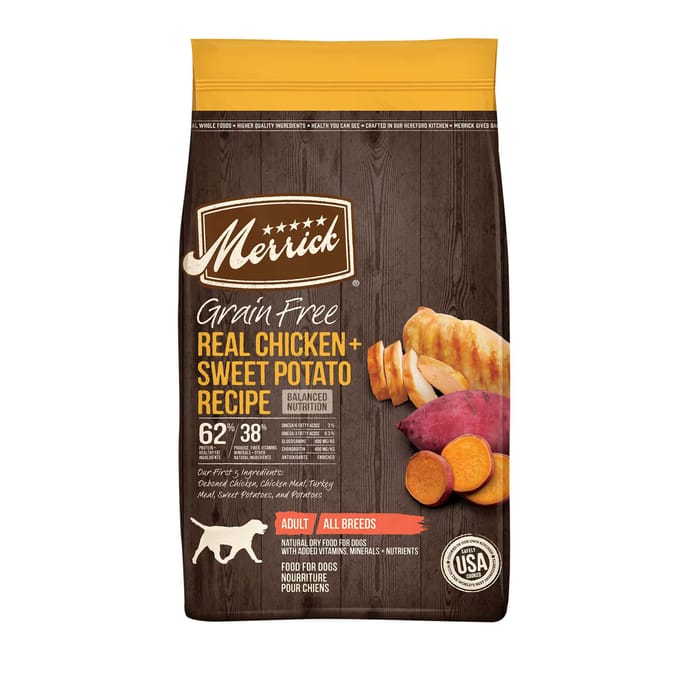 Merrick Grain Free Real Chicken & Sweet Potato Dry Dog Food 4-lb product detail number 1.0