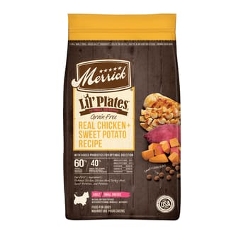 Merrick Lil' Plates Small Breed Grain Free Real Chicken & Sweet Potato Dry Dog Food 12 lb Bag-product-tile