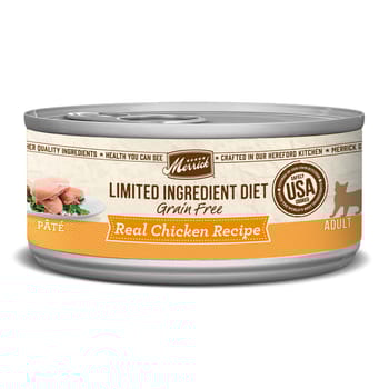 Merrick Limited Ingredient Diet Grain Free Real Chicken Pate Canned Cat Food 5-oz, case of 24-product-tile