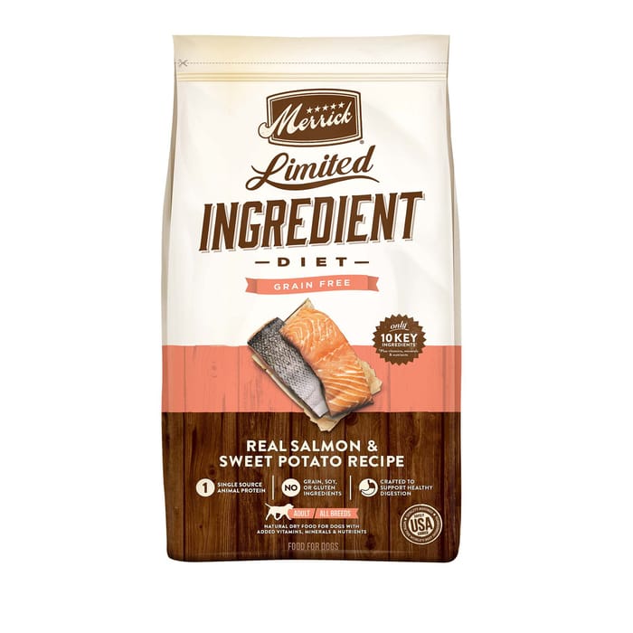 Merrick Limited Ingredient Diet Grain Free Real Salmon & Sweet Potato Dry Dog Food 22-lb product detail number 1.0