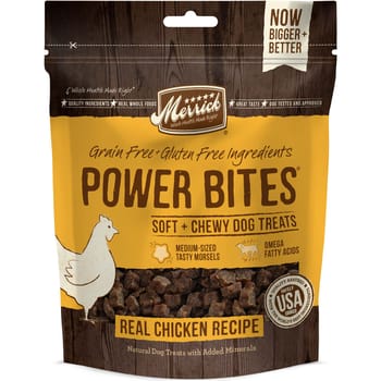 Merrick Power Bites Grain Free Chicken Dog Treats 6-oz-product-tile