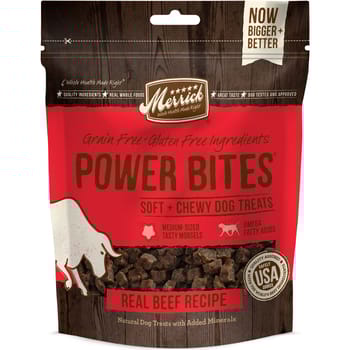 Merrick Power Bites Real Texas Beef Dog Treats-product-tile