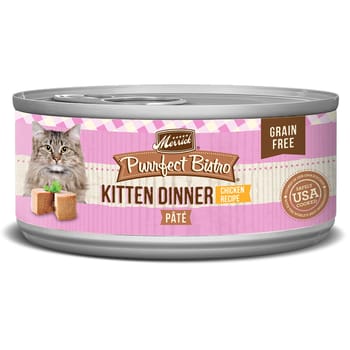 Merrick Purrfect Bistro Grain Free Kitten Dinner Canned Cat Food 5.5-oz, case of 24-product-tile
