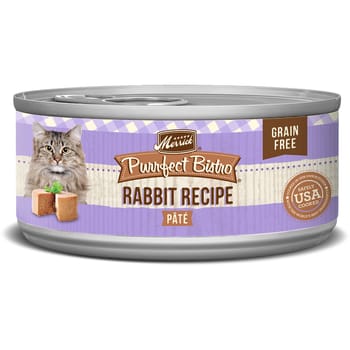 Merrick Purrfect Bistro Grain Free Rabbit Pate Canned Cat Food 5.5-oz, case of 24-product-tile
