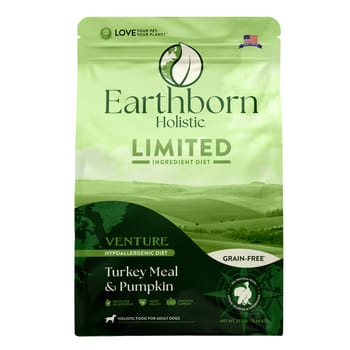 Earthborn Holistic Limited Ingredient Diet Venture Turkey Meal & Pumpkin Grain Free Dry Dog Food 25 lb Bag-product-tile