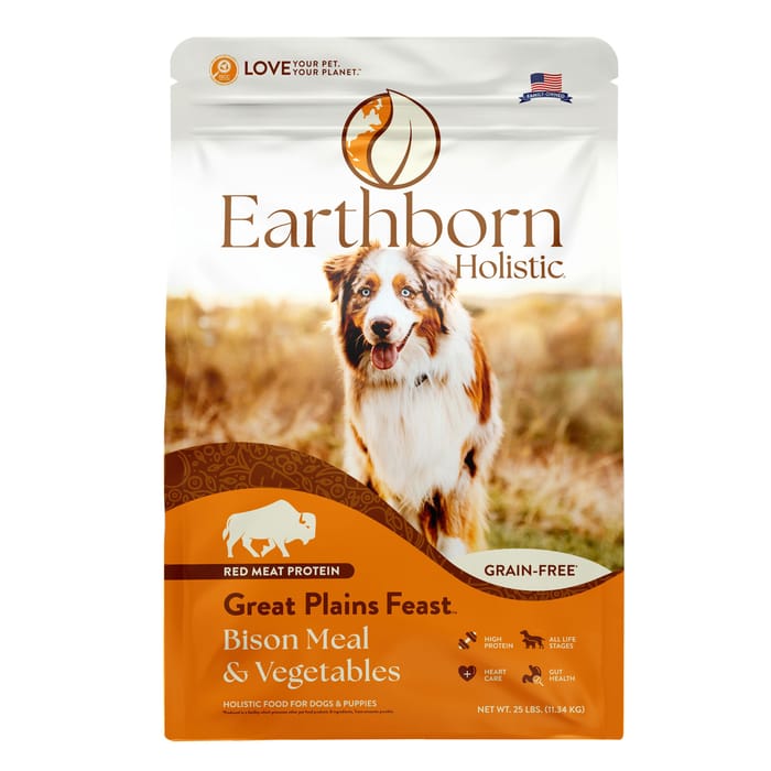 Earthborn Holistic Great Plains Feast Grain Free Dry Dog Food 25 lb Bag product detail number 1.0
