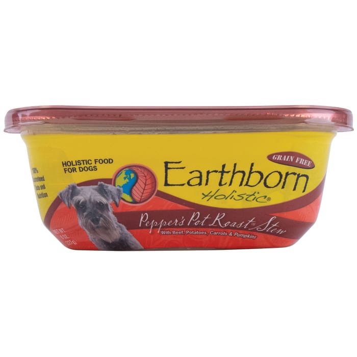 Earthborn Holistic Pepper's Pot Roast Stew Wet Dog Food 8 oz Tubs - Case of 8 product detail number 1.0