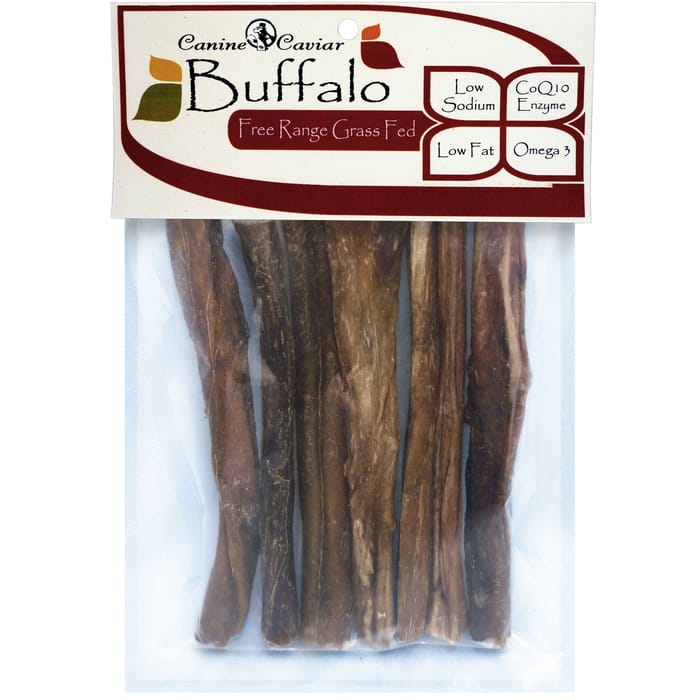Canine Caviar Buffalo Bully Stix Treats 6in, 7ct product detail number 1.0