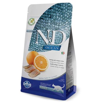 Farmina N&D Ocean Adult Wild Herring & Orange Dry Cat Food 11 lb Bag-product-tile