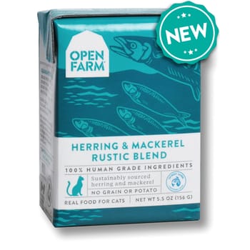 Open Farm Grain Free Herring & Mackerel Recipe Rustic Blend Wet Cat Food 5.5-oz, case of 12-product-tile