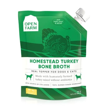 Open Farm Homestead Turkey Bone Broth for Dogs & Cats 12-oz-product-tile