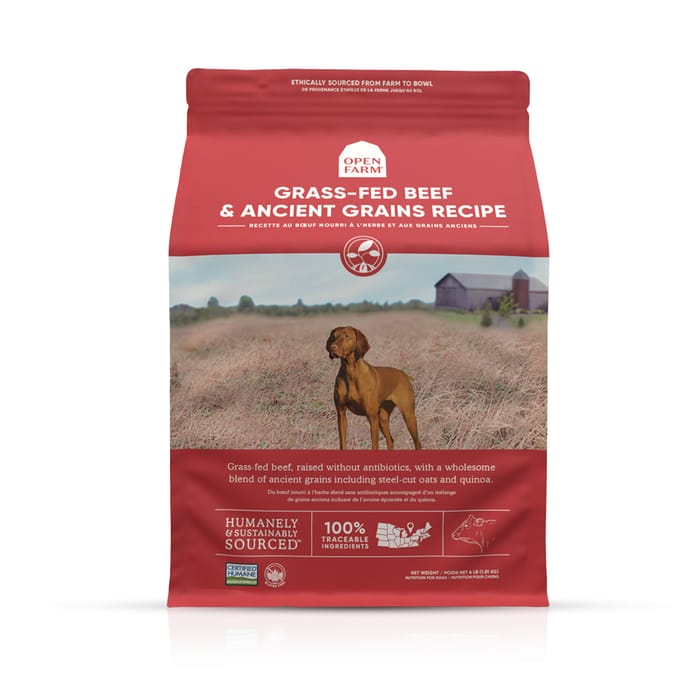 Open Farm Grass-Fed Beef & Ancient Grains Dry Dog Food 22-lb product detail number 1.0