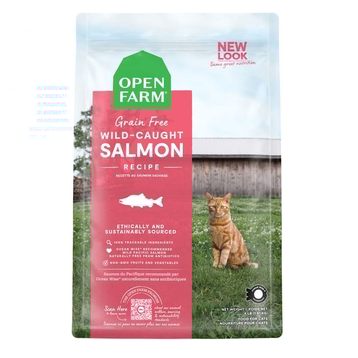 Open Farm Grain Free Wild Caught Salmon Recipe Dry Cat Food 8 lb Bag product detail number 1.0