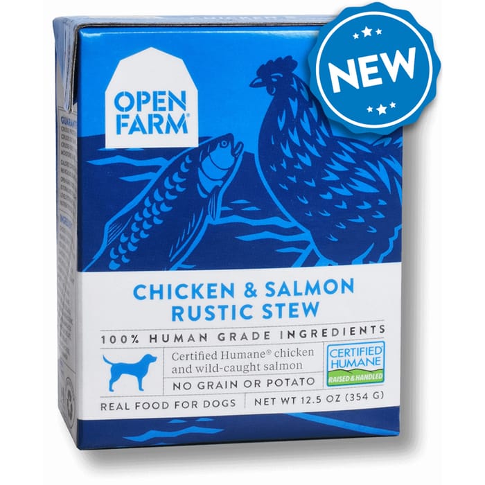 Open Farm Grain Free Chicken & Salmon Recipe Rustic Stew Wet Dog Food 12.5-oz, case of 12 product detail number 1.0
